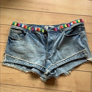 Adorable Free People denim shorts. NWOT!